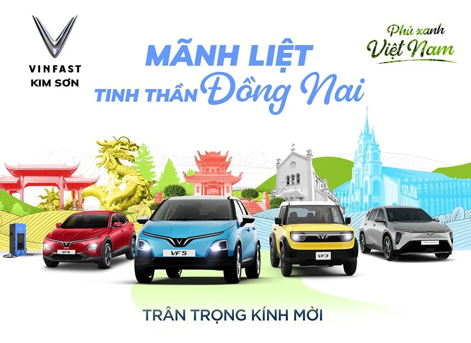 MÃNH LIỆT TINH THẦN ĐỒNG NAI - BÙNG NỔ SỰ KIỆN CÙNG VINFAST KIM SƠN TẠI CÔNG VIÊN B5 DƯƠNG TỬ GIANG, BIÊN HÒA, ĐỒNG NAI